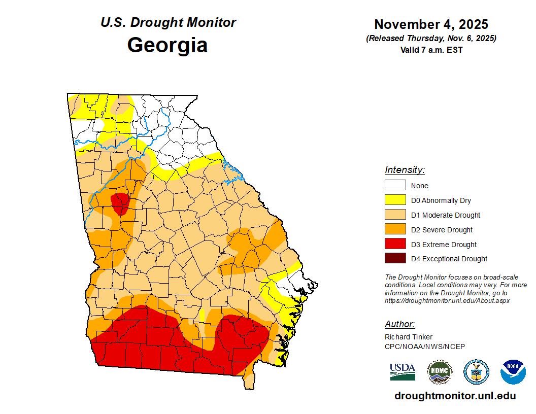 Drought continues to slowly improve across north half of Georgia - Now ...